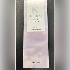 LICORNE Vegan Rice Toner 3.38 oz Hydration Brightening New. Korean